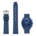 Cinturino in gomma blu 20mm per Omega x Swatch MoonSwatch con sgancio rapido